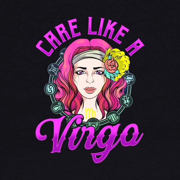 Zodiac Horoscope Care Like A Virgo Girl Hippie by PhantomDesign